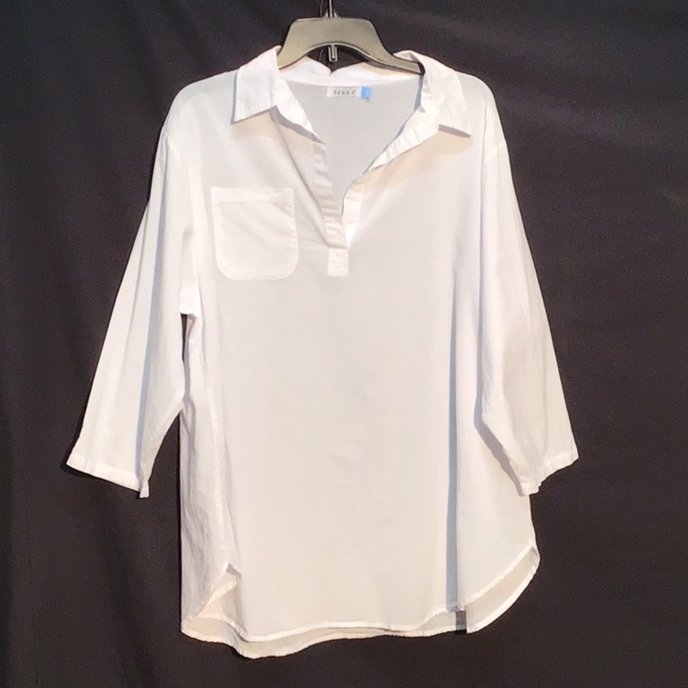 Serra white beach cover up size large